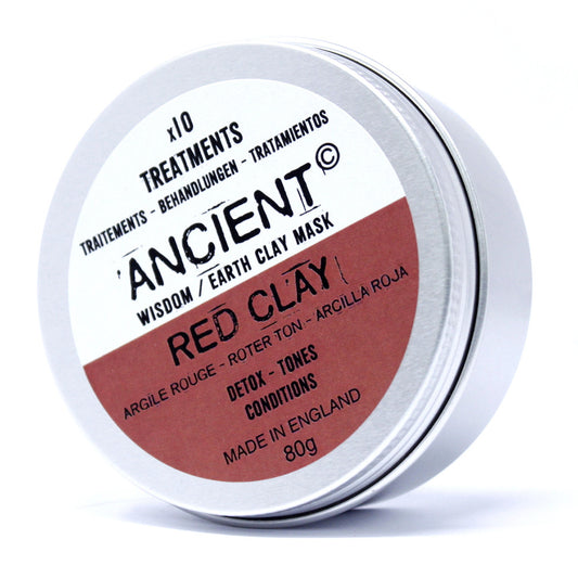Detox, Tone & Condition | Natural Red Clay Face Mask Powder | 80g