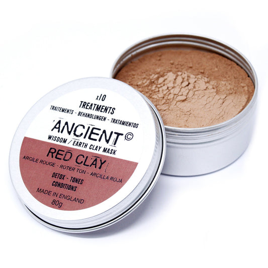 Detox, Tone & Condition | Natural Red Clay Face Mask Powder | 80g