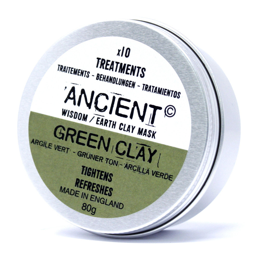 Tighten & Refresh | Natural Green Clay Face Mask Powder | 80g - Crystal Nest