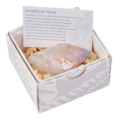 Amethyst Aura Point in Gift Box - Crystal Nest