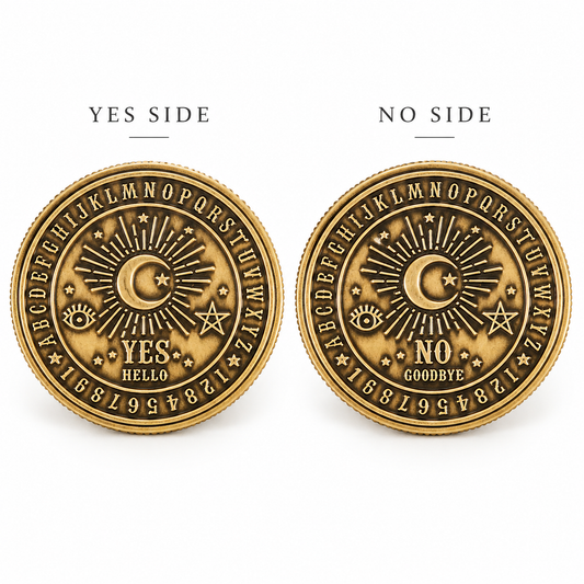 Yes or No Decision Coin | Pocket Divination & Decision Maker - Crystal Nest
