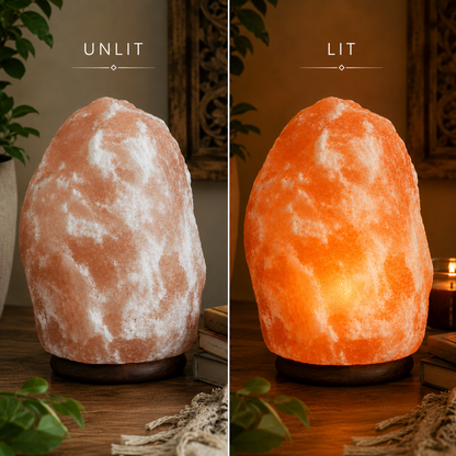 Himalayan Salt Lamp XL – Hand-Carved Natural Crystal