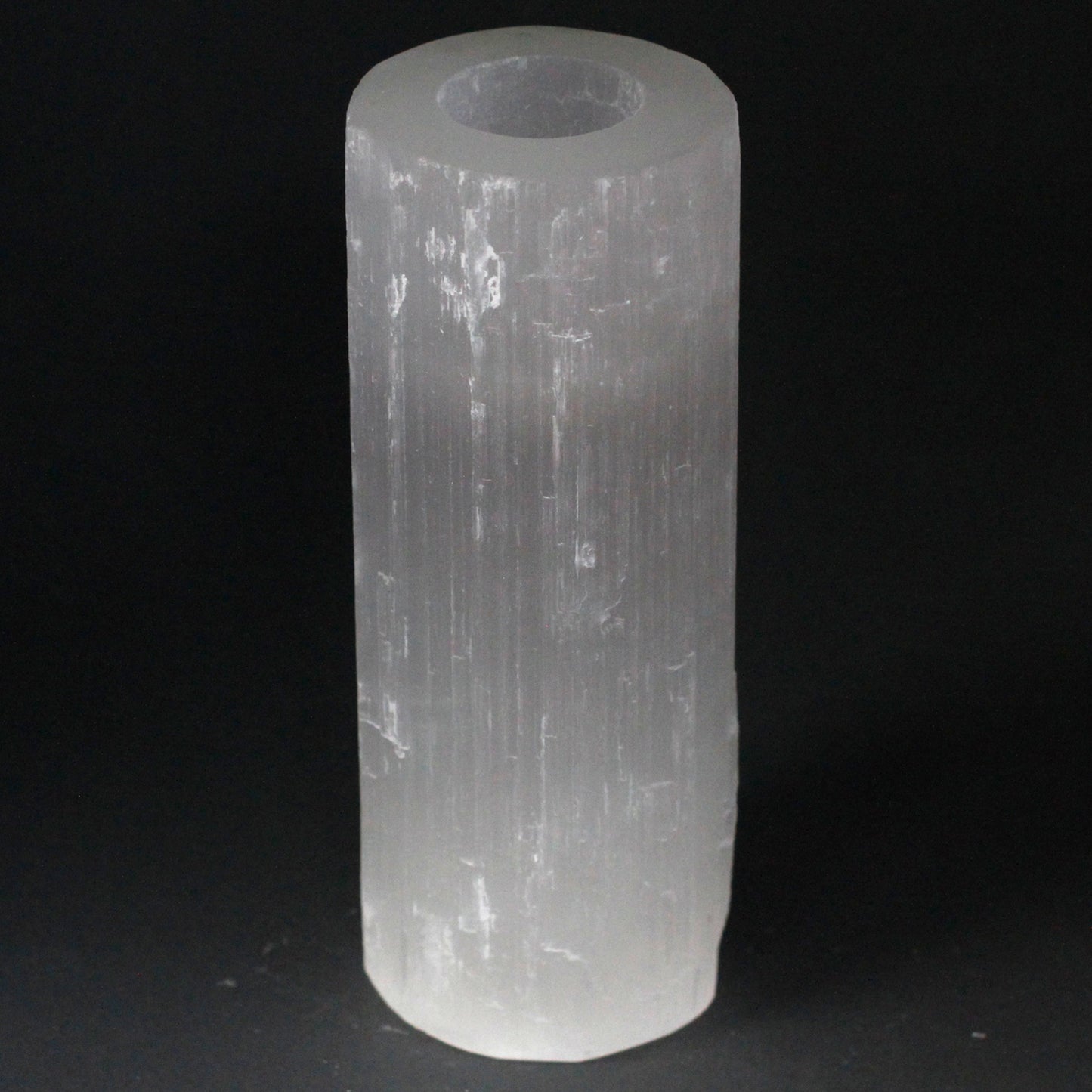 Selenite Cylinder Candle Holder 20cm