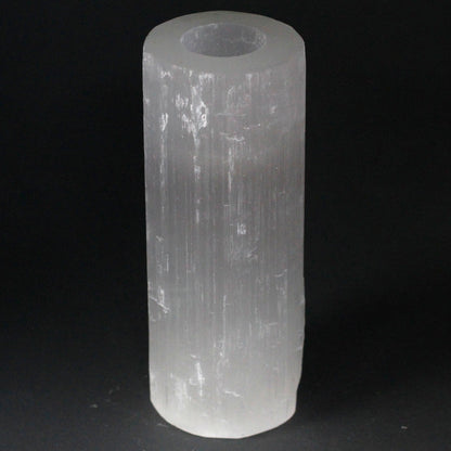 Selenite Cylinder Candle Holder 20cm - Crystal Nest