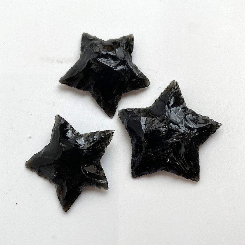 Black Obsidian Crystal Star | Protection