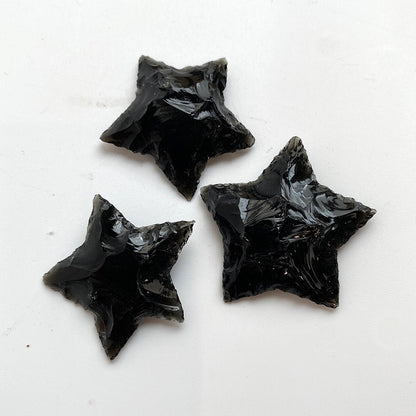 Black Obsidian Crystal Star | Protection