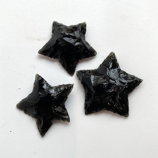 Black Obsidian Crystal Star | Protection