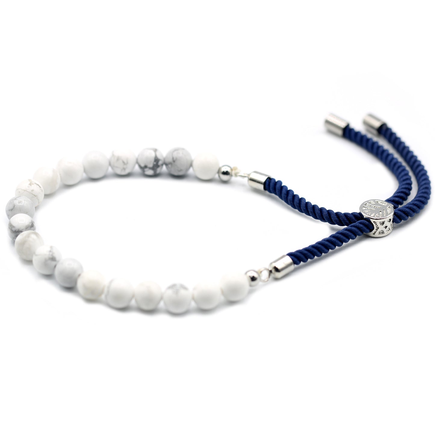 White Howlite Rope String Bracelet