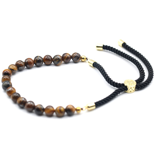 Tiger Eye Rope String Bracelet