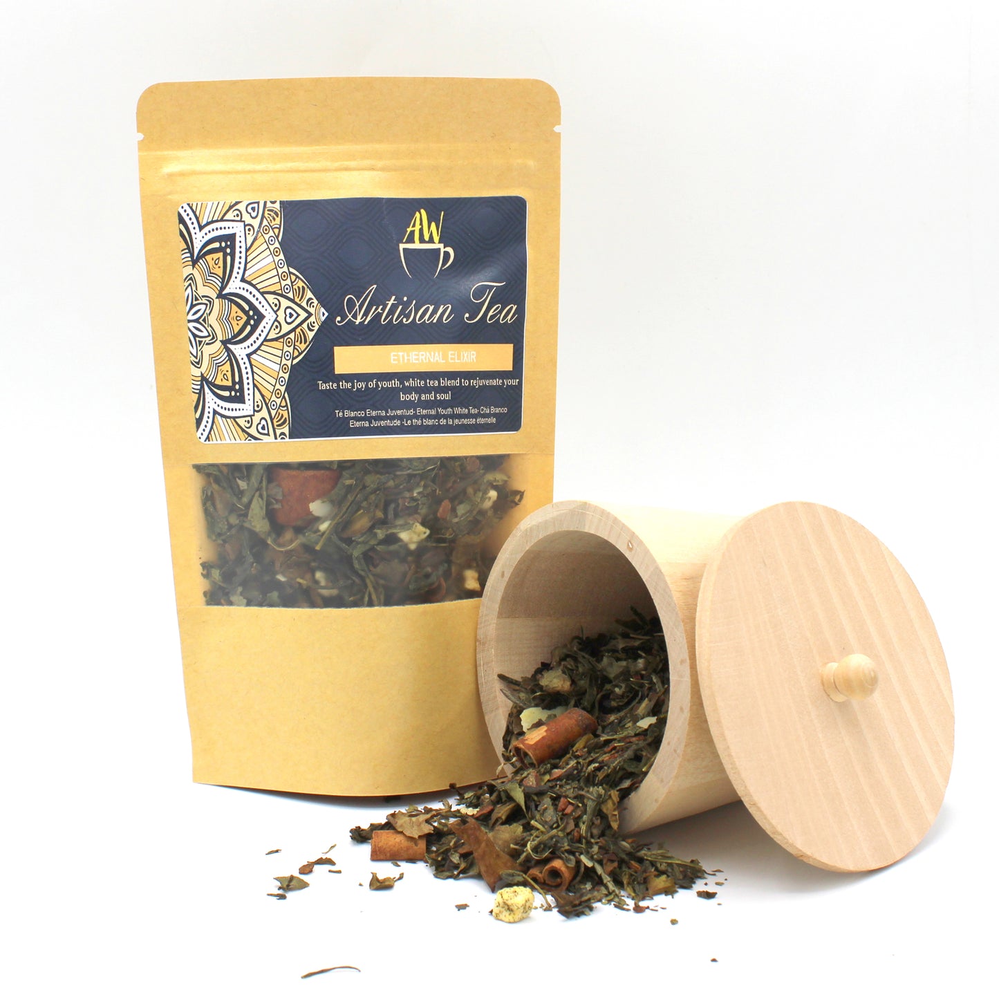 Ethernal Elixir Artisan White & Green Tea Blend | 50g Bag - Crystal Nest