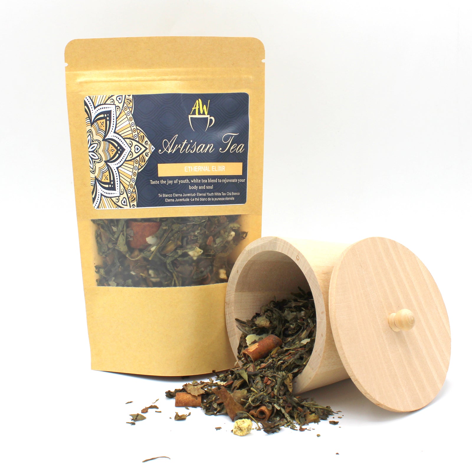Ethernal Elixir Artisan White & Green Tea Blend | 50g Bag - Crystal Nest