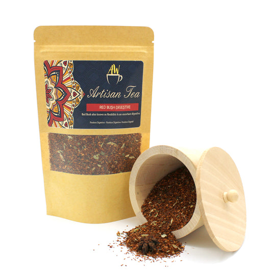 Red Bush Digestive Artisan Tea | 50g Bag - Crystal Nest