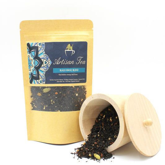 Black Magic Artisan Tea Blend | 50g Bag - Crystal Nest