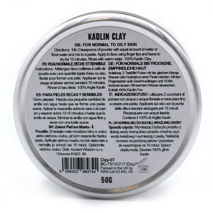 Cleansing & Exfoliating | Natural Kaolin Clay Powder | 50g