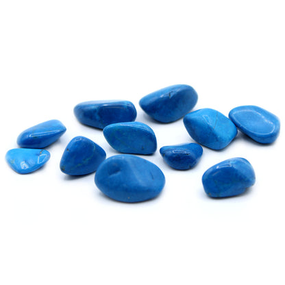 Blue Howlite Tumblestone - Medium - Crystal Nest