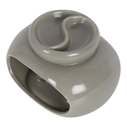 Grey Yin Yang Ceramic Oil Burner