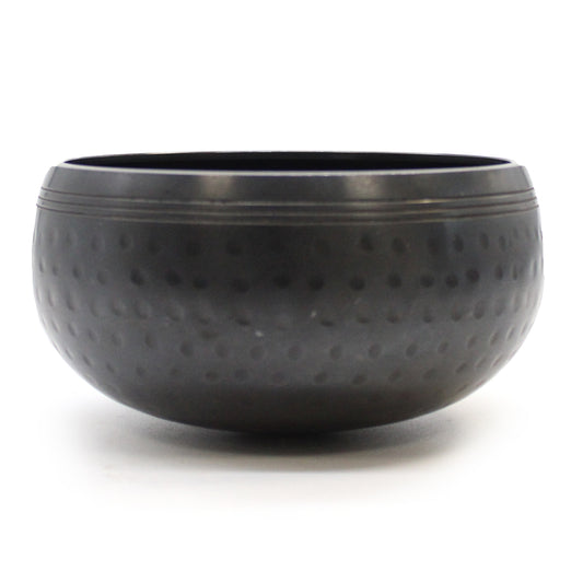 Black Beaten Brass Singing Bowl | Small | 14cm
