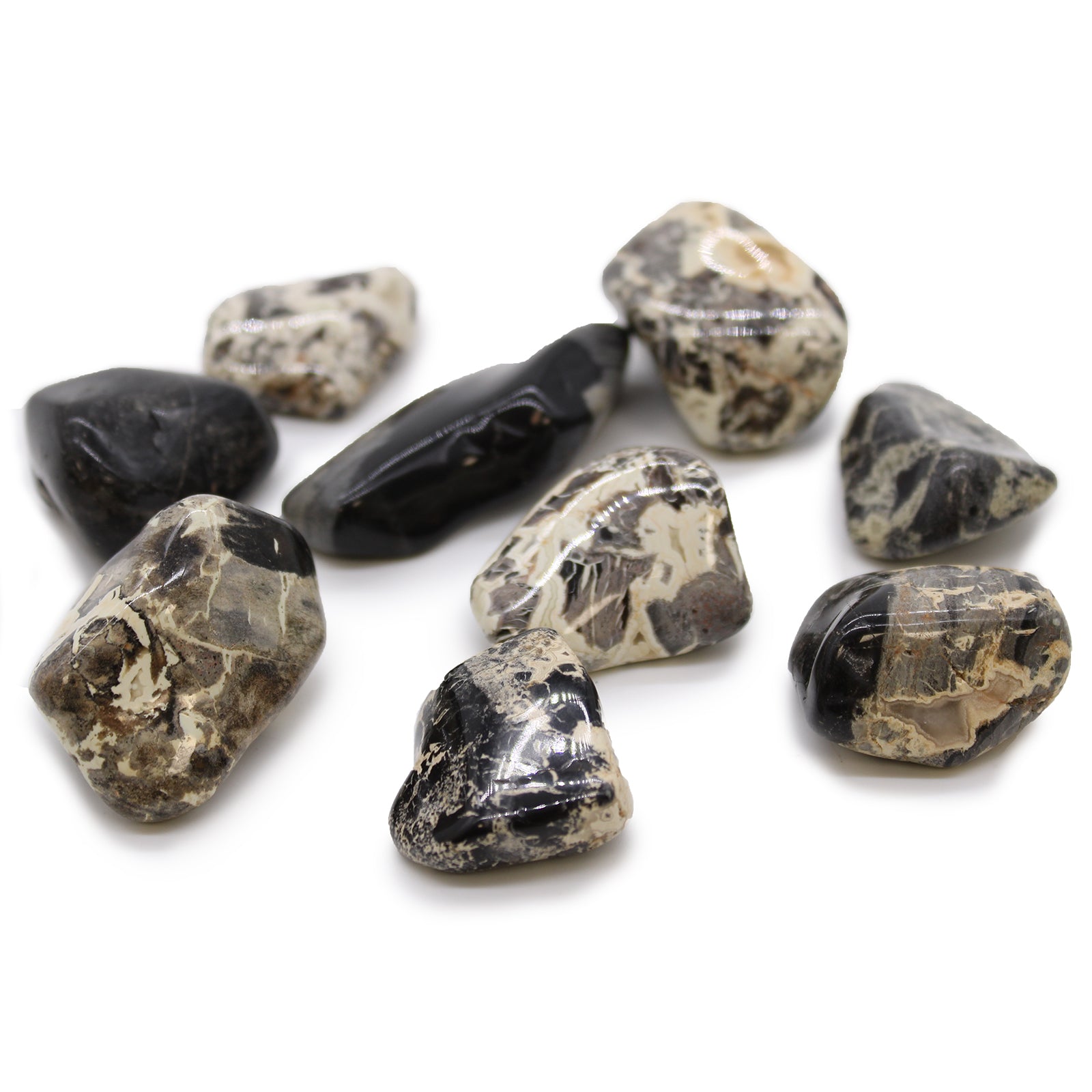 Silverleaf Jasper Tumblestone - Large - Crystal Nest