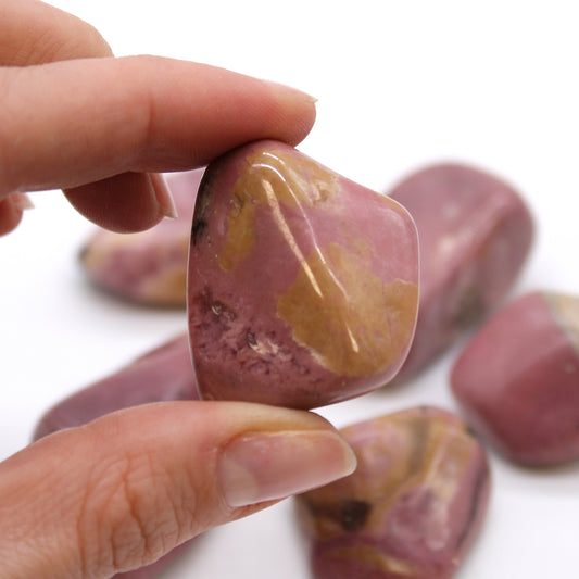 Rhodonite Tumblestone - Large - Crystal Nest