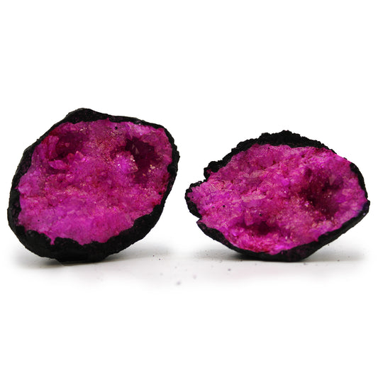 Dark Pink Coloured Calcite Geode