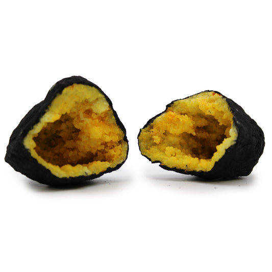 Yellow Coloured Calcite Geode