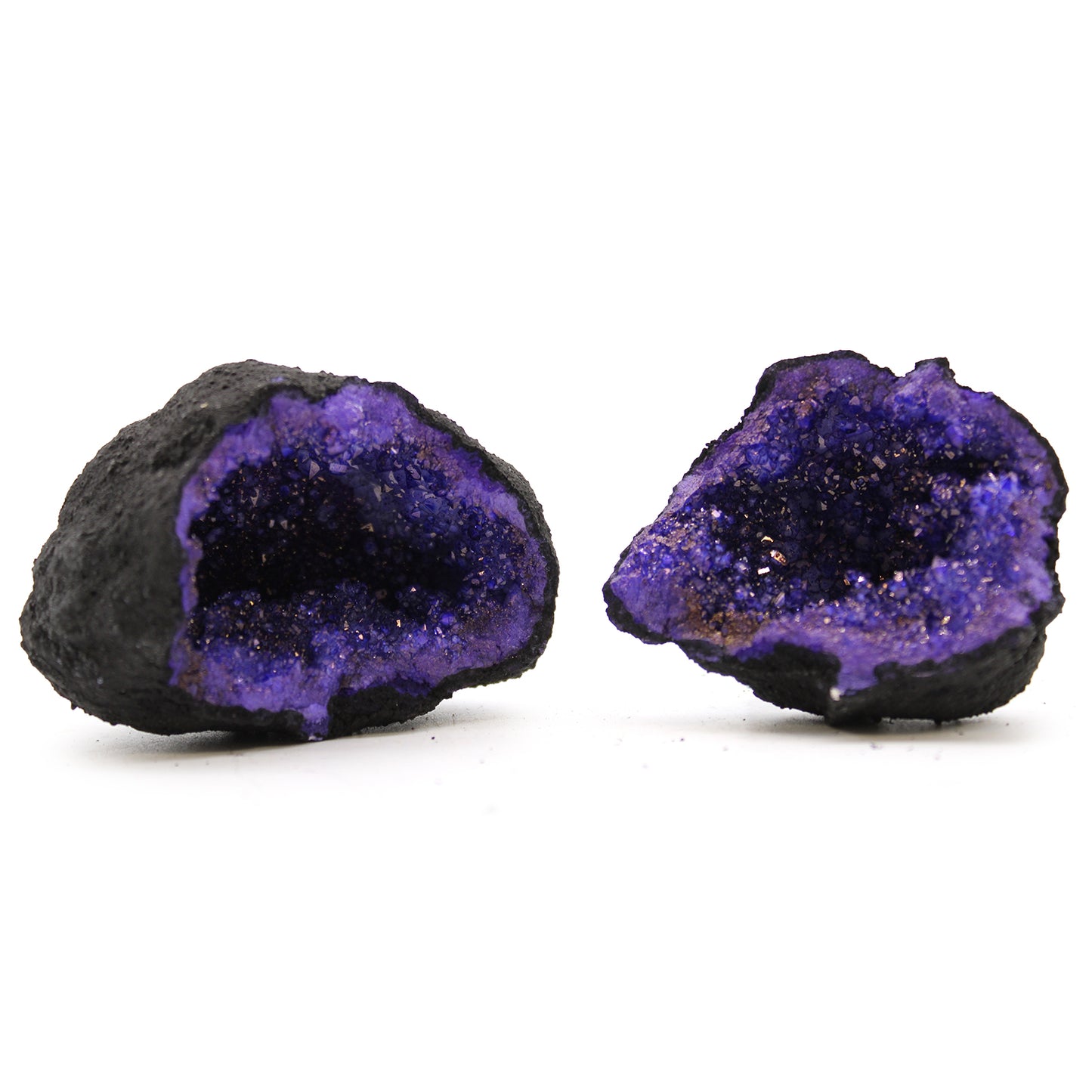 Deep Purple Coloured Calcite Geode
