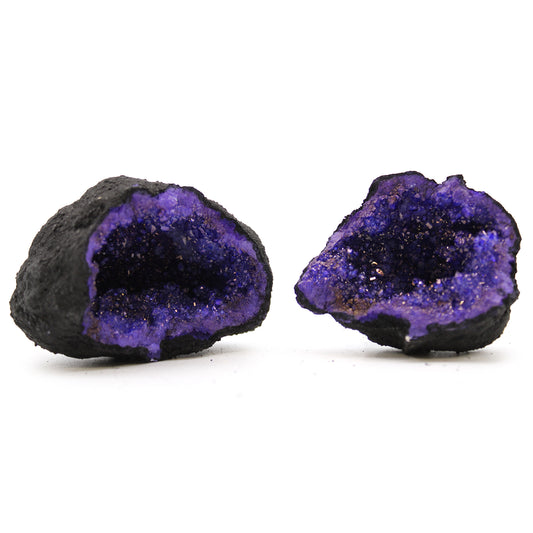 Deep Purple Coloured Calcite Geode
