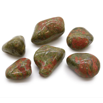 Unakite Tumblestone - Large - Crystal Nest