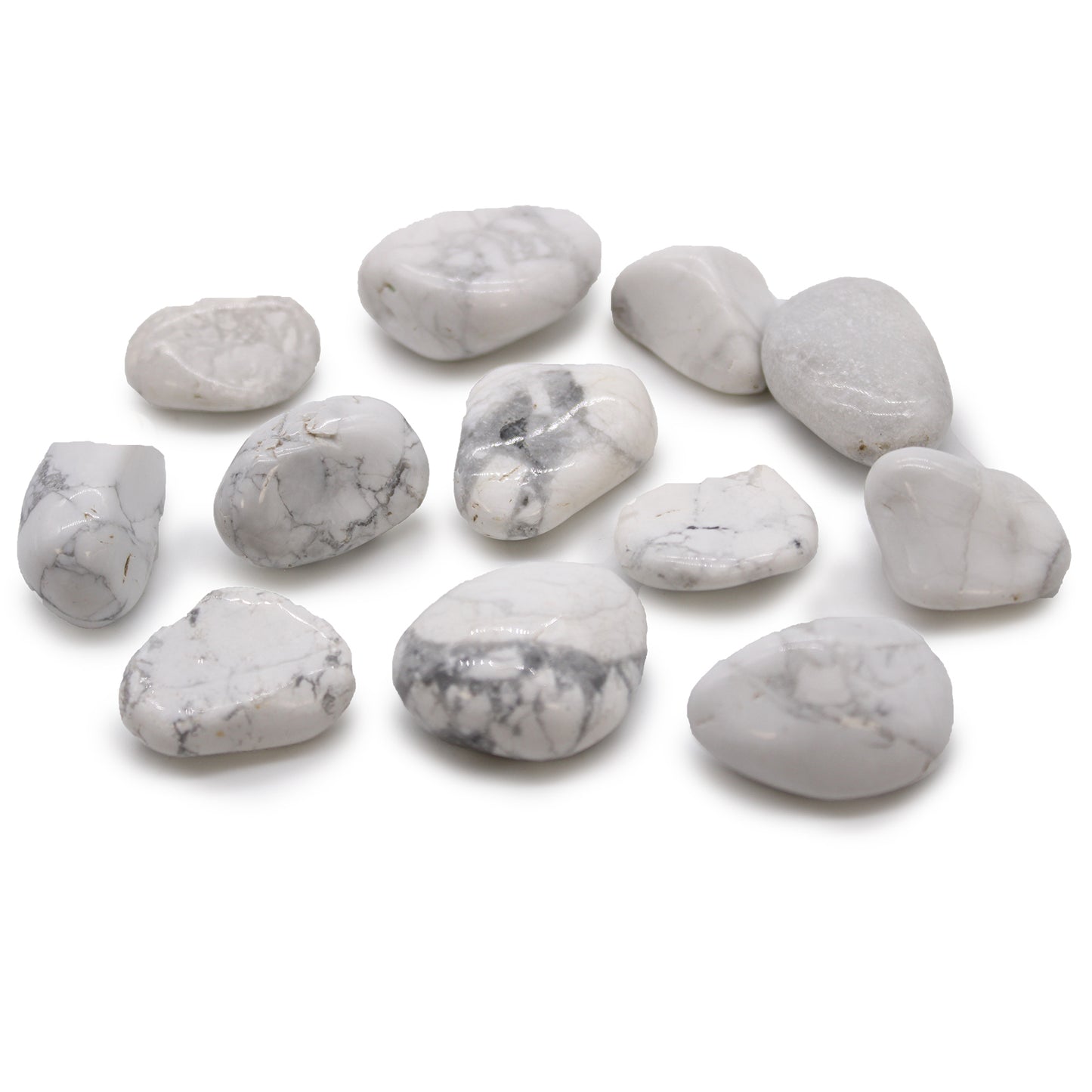 White Howlite Tumblestone - Medium