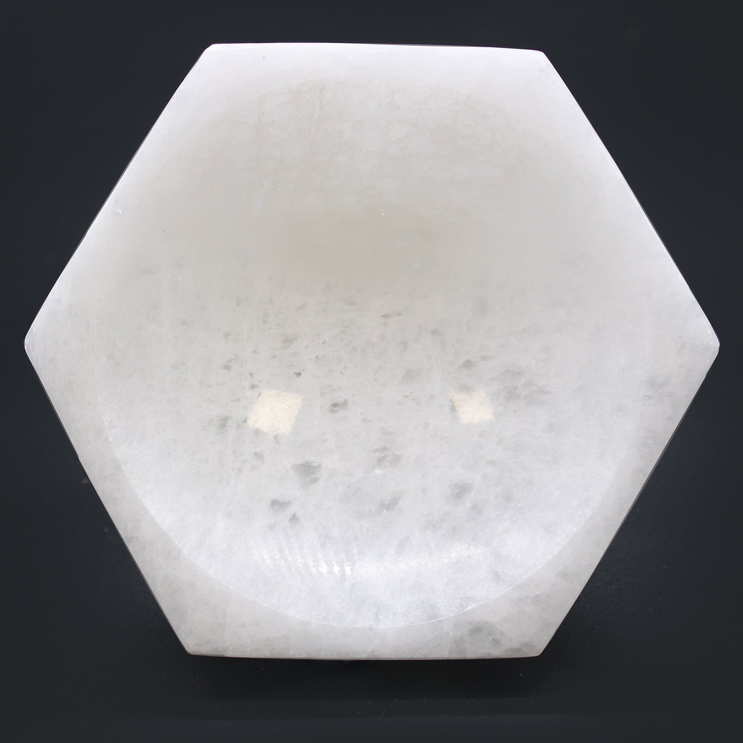 Selenite Hex Bowl – Crystal Cleansing & Charging | Large