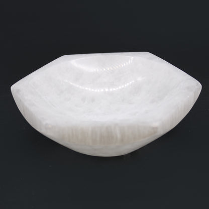 Selenite Hex Bowl – Crystal Cleansing & Charging | Large