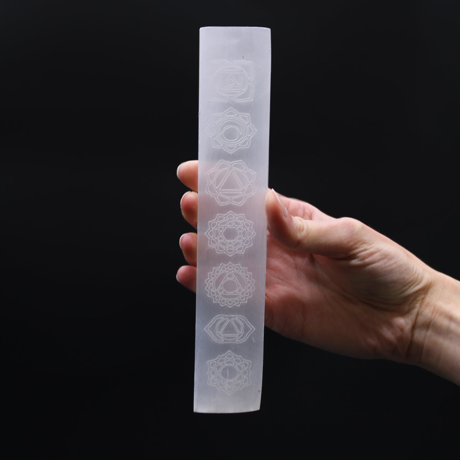 Selenite Chakra Charging Plate Bar - Crystal Nest