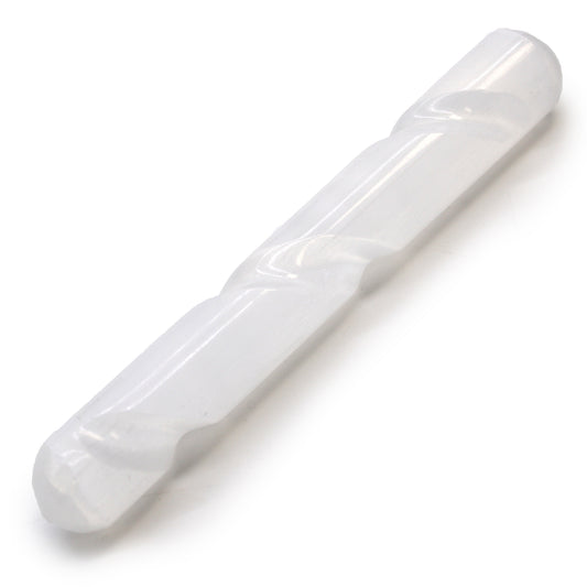 Rounded Spiral Selenite Wand