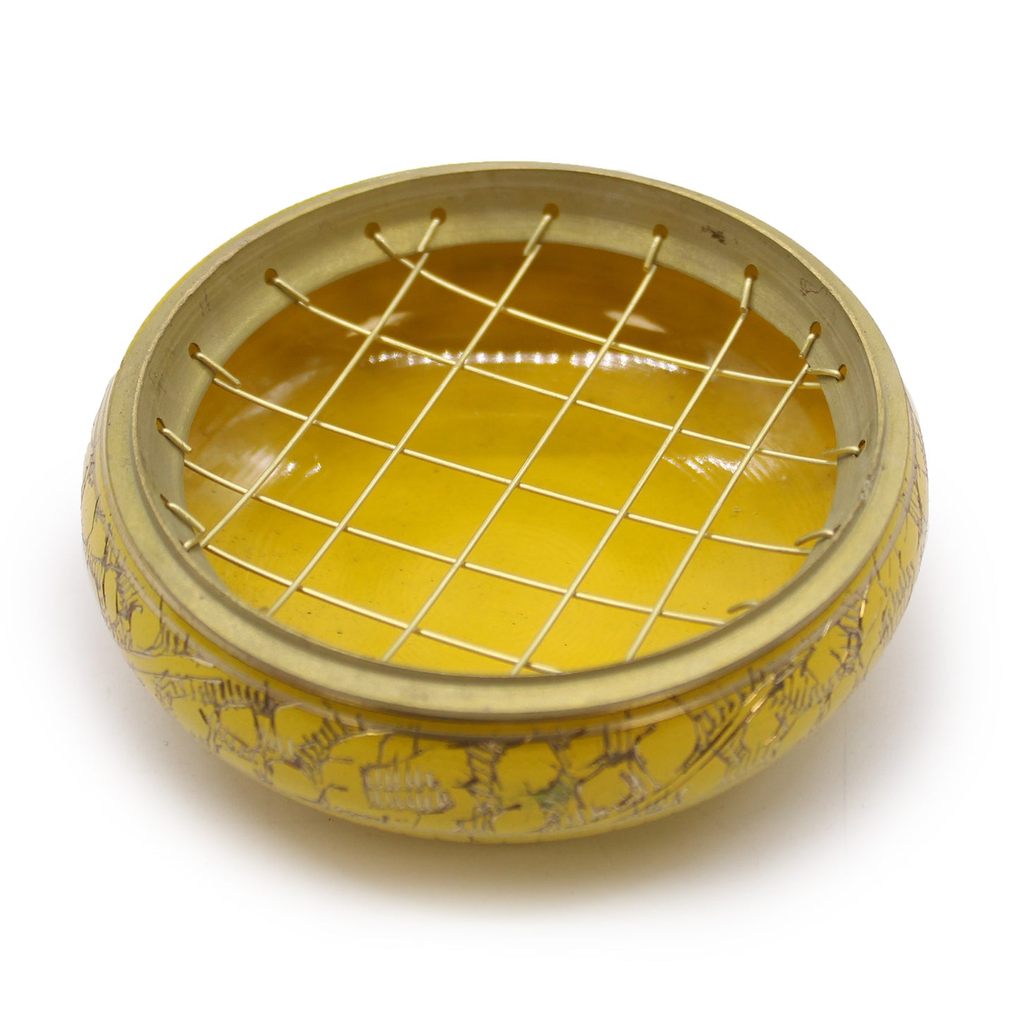 Solar Plexus Chakra Yellow Charcoal Incense Burner Jar