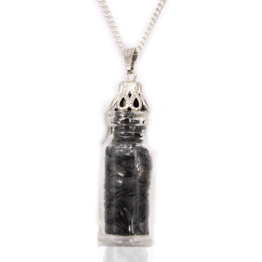 Black Onyx Bottled Gemstones Necklace