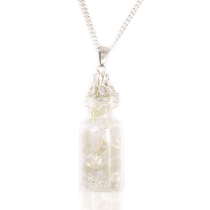 Opalite Bottled Gemstones Necklace - Crystal Nest