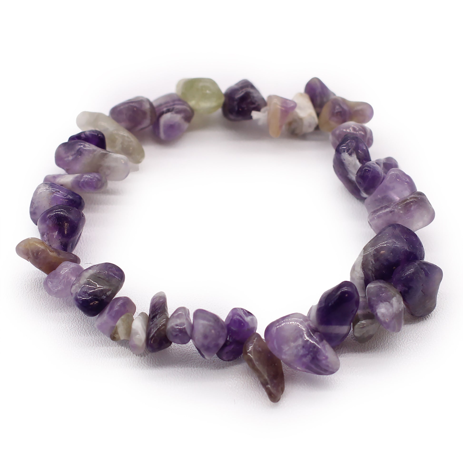 Amethyst Crystal Chip Bracelet - Crystal Nest