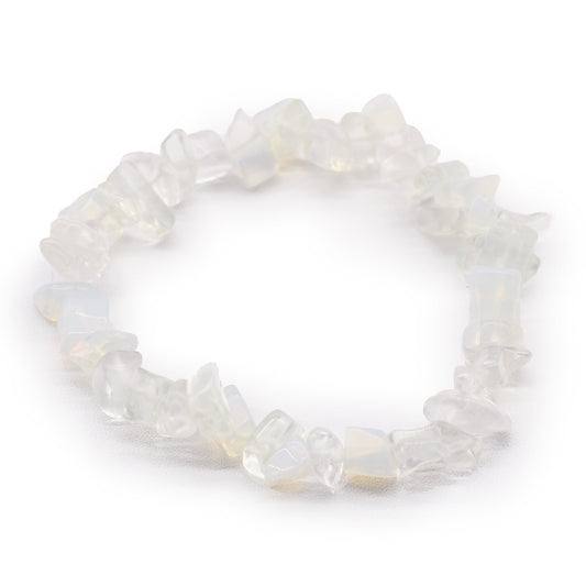 Opalite Crystal Chip Bracelet - Crystal Nest