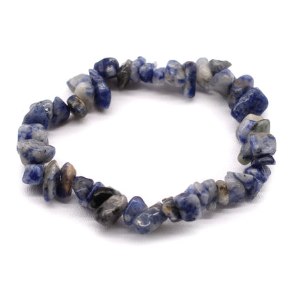 Sodalite Crystal Chip Bracelet - Crystal Nest