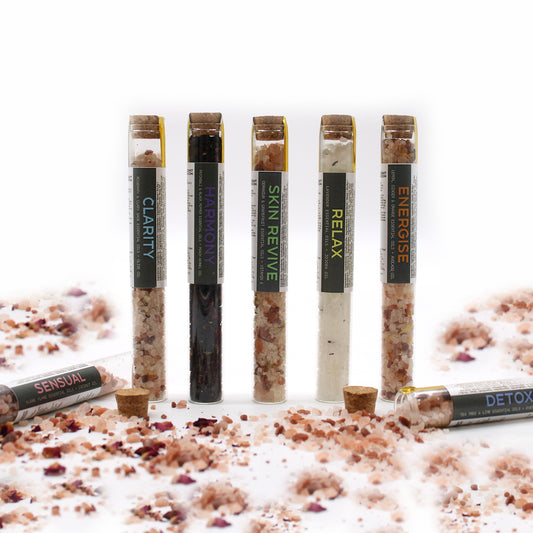 7 Blend Spa Bath Salt Vials Gift Set | Relax, Detox & Revitalise