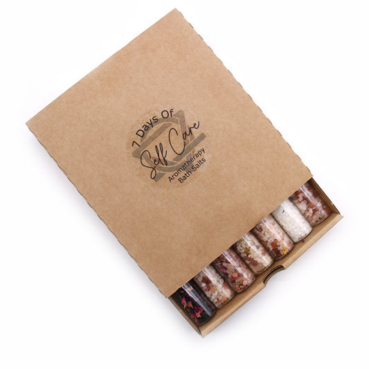 7 Blend Spa Bath Salt Vials Gift Set | Relax, Detox & Revitalise