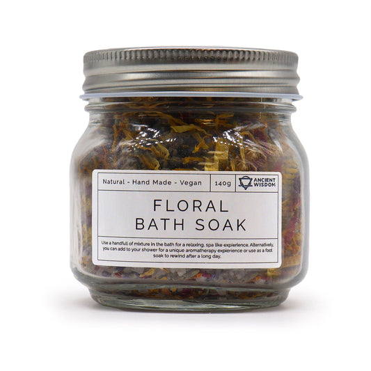 Floral Sea Salt Bath Soak | Natural Serenity & Rejuvenation 140g