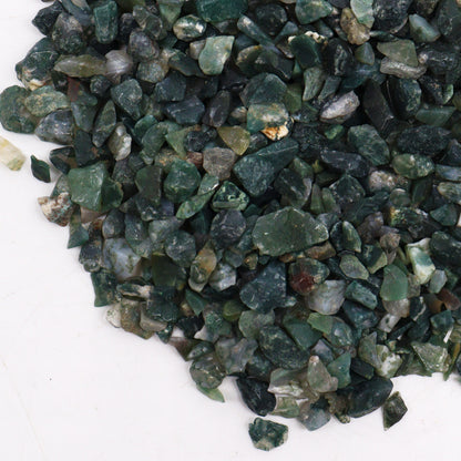 Moss Agate Crystal Chips - 40g Bag - Crystal Nest
