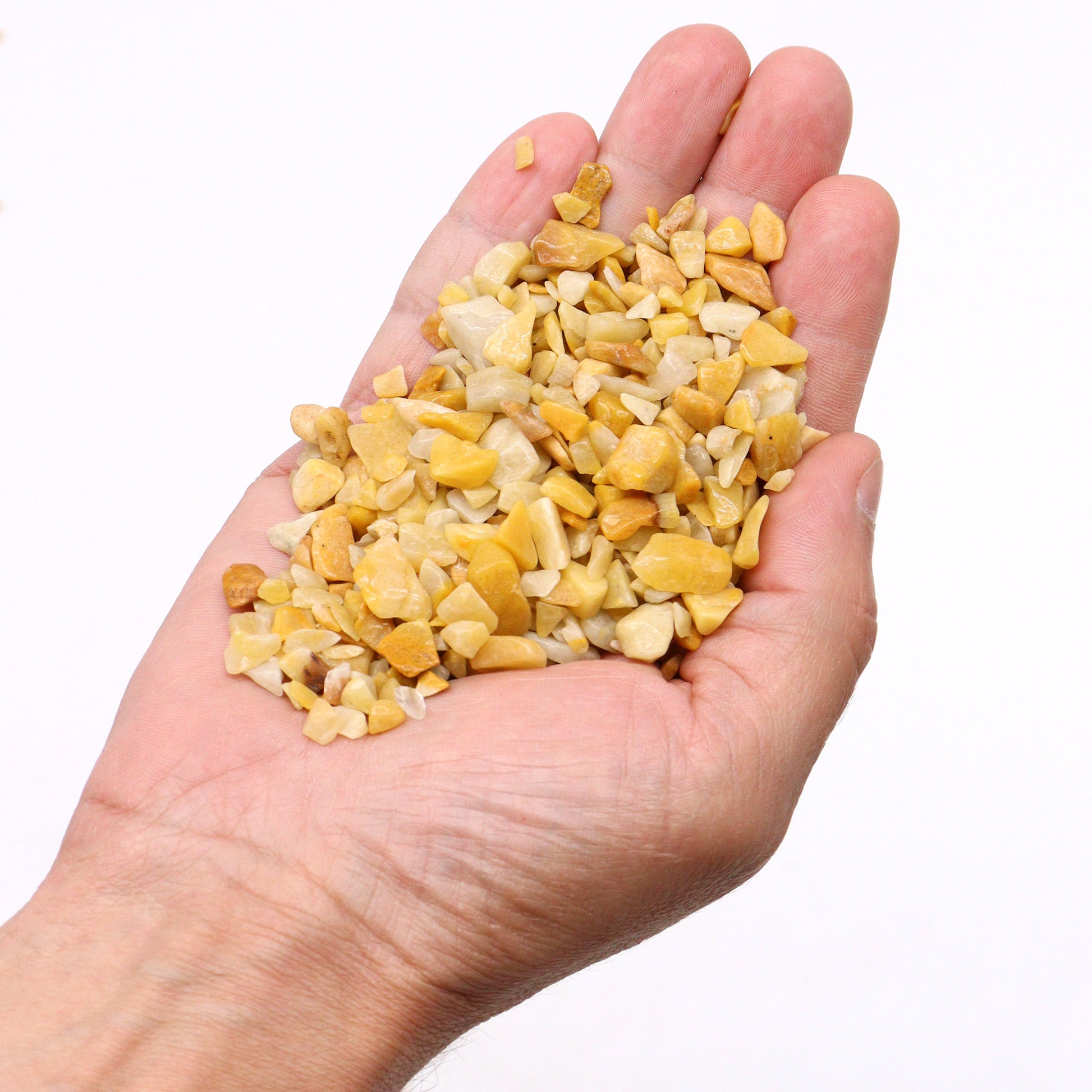 Golden Quartz Crystal Chips - 40g Bag - Crystal Nest