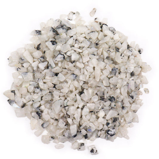Rainbow Moonstone Crystal Chips - 40g Bag - Crystal Nest