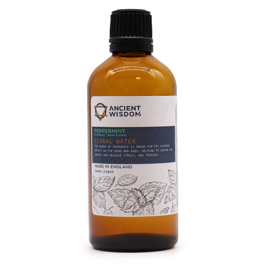 Cooling Peppermint Hydrolat | Floral Water for Revitalised Skin | 100ml - Crystal Nest