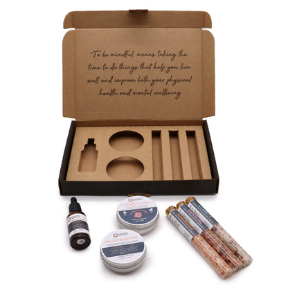 Serenity Essential Self Care Kit | Luxury Spa Gift Set with Scrub, Bath Salts & Serum