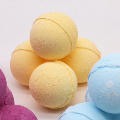 Chamomile & Grapefruit Essential Oil Bath Bombs | Set of 8