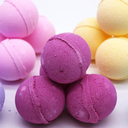 Ylang Ylang & Ginger Essential Oil Bath Bombs | Set of 8