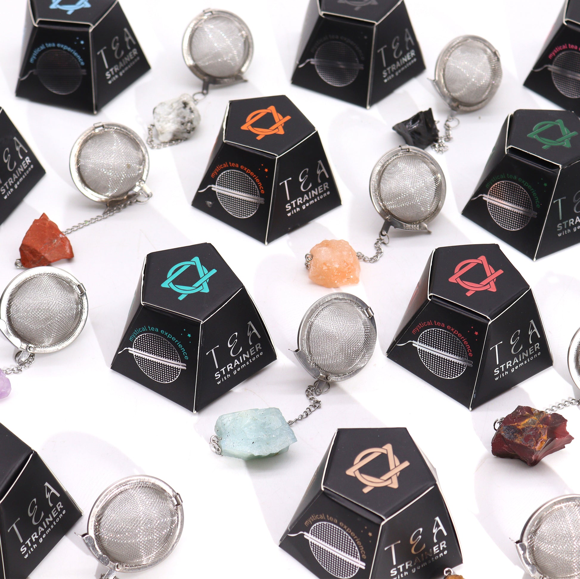 Rock Quartz Raw Crystal Tea Strainer - Balance - Crystal Nest
